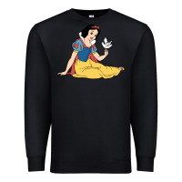 Black snow white Premium Sweatshirt - linhVisuals