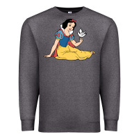 Charcoal Heather snow white Premium Sweatshirt - linhVisuals