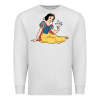Oatmeal Heather snow white Premium Sweatshirt - linhVisuals