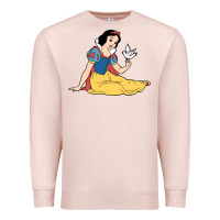Pale Pink snow white Premium Sweatshirt - linhVisuals