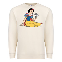 Sandshell snow white Premium Sweatshirt - linhVisuals