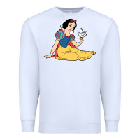White snow white Premium Sweatshirt - linhVisuals