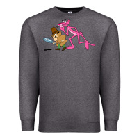 Charcoal Heather the pink panther Premium Sweatshirt - linhVisuals