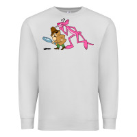 Dove Grey the pink panther Premium Sweatshirt - linhVisuals