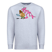 Heather Grey the pink panther Premium Sweatshirt - linhVisuals