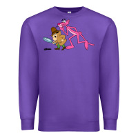 Purple the pink panther Premium Sweatshirt - linhVisuals