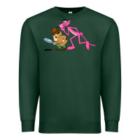 Sports Green the pink panther Premium Sweatshirt - linhVisuals