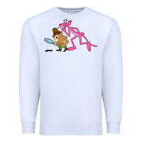White the pink panther Premium Sweatshirt - linhVisuals
