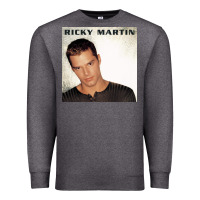 Charcoal Heather ricky martin   ricky martin Premium Sweatshirt - linhVisuals