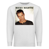 Oatmeal Heather ricky martin   ricky martin Premium Sweatshirt - linhVisuals