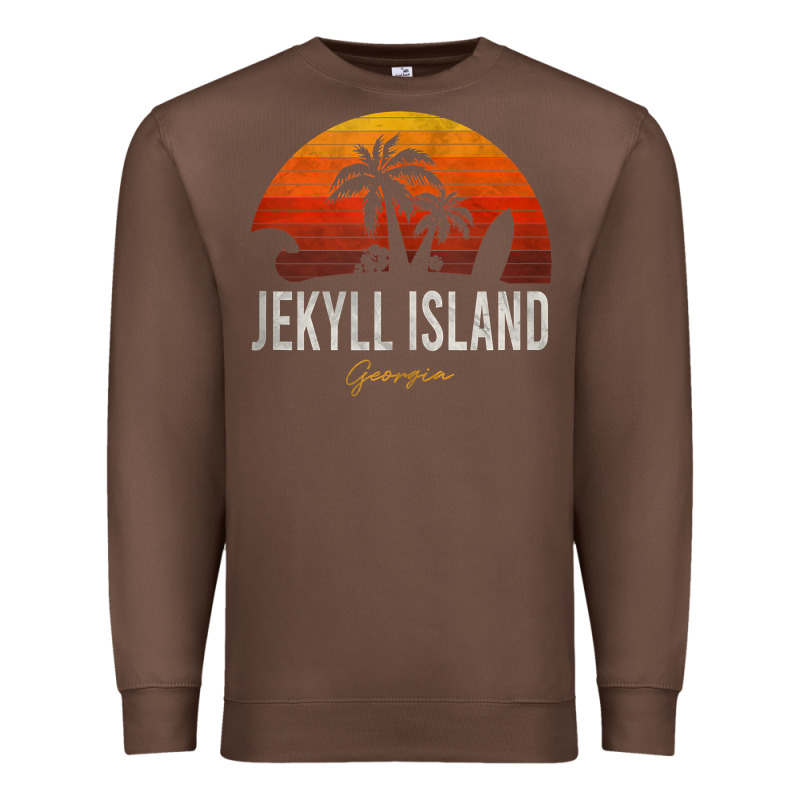 Jekyll Island Beach Georgia Ga Palms Vacation Surf Sundown Tank Top Premium Sweatshirt by linhVisuals | Teevron