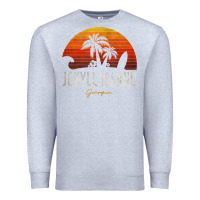 Heather Grey jekyll island beach georgia ga palms vacation surf sundown tank top Premium Sweatshirt - linhVisuals