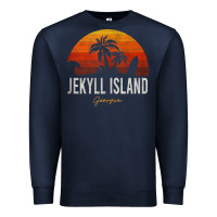 Navy jekyll island beach georgia ga palms vacation surf sundown tank top Premium Sweatshirt - linhVisuals