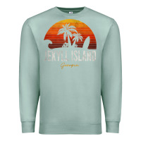 Seafoam jekyll island beach georgia ga palms vacation surf sundown tank top Premium Sweatshirt - linhVisuals