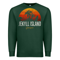 Sports Green jekyll island beach georgia ga palms vacation surf sundown tank top Premium Sweatshirt - linhVisuals