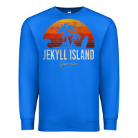 True Royal jekyll island beach georgia ga palms vacation surf sundown tank top Premium Sweatshirt - linhVisuals