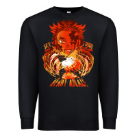 Black set your heart ablaze Premium Sweatshirt - linhVisuals