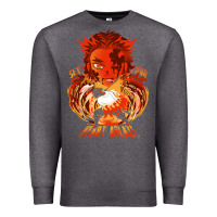 Charcoal Heather set your heart ablaze Premium Sweatshirt - linhVisuals