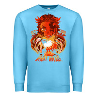 Ocean Blue set your heart ablaze Premium Sweatshirt - linhVisuals