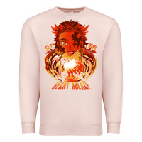 Pale Pink set your heart ablaze Premium Sweatshirt - linhVisuals