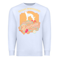 White mom t  shirt italian greyhound best coffee   dog owner coffee lover gi Premium Sweatshirt - linhVisuals