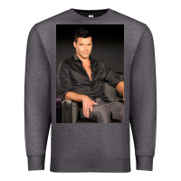 Charcoal Heather who is ricky martin playing in ameri Premium Sweatshirt - linhVisuals