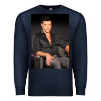 Navy who is ricky martin playing in ameri Premium Sweatshirt - linhVisuals