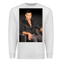 Oatmeal Heather who is ricky martin playing in ameri Premium Sweatshirt - linhVisuals
