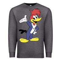 Charcoal Heather woody woodpecker Premium Sweatshirt - linhVisuals