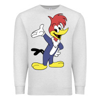 Oatmeal Heather woody woodpecker Premium Sweatshirt - linhVisuals