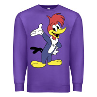 Purple woody woodpecker Premium Sweatshirt - linhVisuals