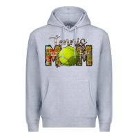 Heather Grey tennis mom Premium Hoodie - RacoonDesign