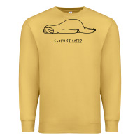 Antique Gold Funny Animal Sloth SLOPHISTICATED Premium Sweatshirt - linhVisuals