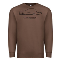 Chestnut Funny Animal Sloth SLOPHISTICATED Premium Sweatshirt - linhVisuals