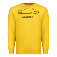 Lemon Funny Animal Sloth SLOPHISTICATED Premium Sweatshirt - linhVisuals