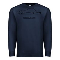 Navy Funny Animal Sloth SLOPHISTICATED Premium Sweatshirt - linhVisuals