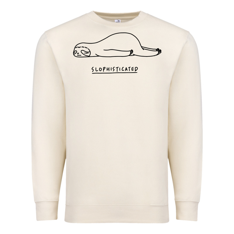 Funny Animal Sloth Slophisticated Premium Sweatshirt by linhVisuals | Teevron