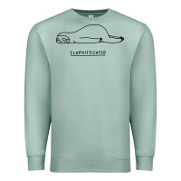 Seafoam Funny Animal Sloth SLOPHISTICATED Premium Sweatshirt - linhVisuals