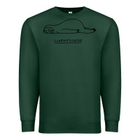 Sports Green Funny Animal Sloth SLOPHISTICATED Premium Sweatshirt - linhVisuals