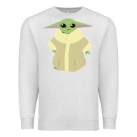 Oatmeal Heather Baby Grogu Legend Premium Sweatshirt - linhVisuals
