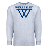 Heather Grey Wellesley College Premium Sweatshirt - linhVisuals