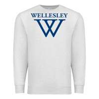 Oatmeal Heather Wellesley College Premium Sweatshirt - linhVisuals