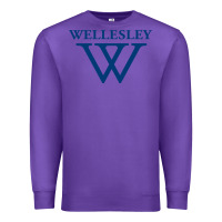 Purple Wellesley College Premium Sweatshirt - linhVisuals