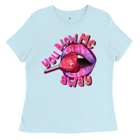 Baby Blue You blow me away Valentine's Day Ladies Tee - FaDigitalArtStudio