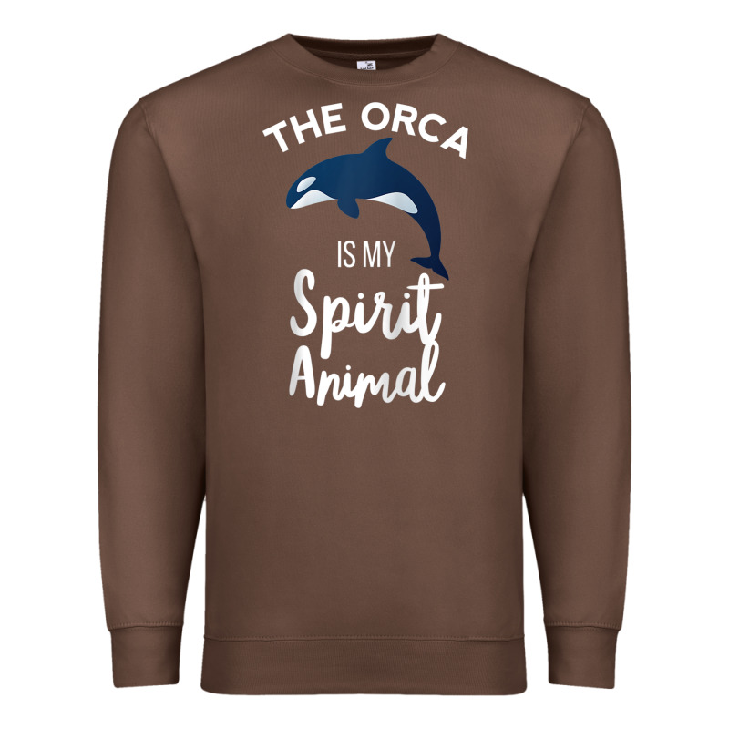 Orca Spirit Animal Killer Whale Ocean Sea Marine Funny Water Raglan Ba Premium Sweatshirt by linhVisuals | Teevron