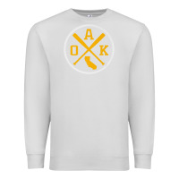 Dove Grey retro oakland baseball emblem vintage oak premium Premium Sweatshirt - linhVisuals