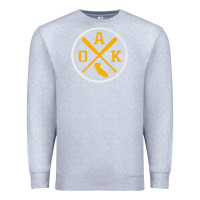 Heather Grey retro oakland baseball emblem vintage oak premium Premium Sweatshirt - linhVisuals