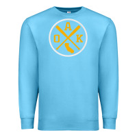 Ocean Blue retro oakland baseball emblem vintage oak premium Premium Sweatshirt - linhVisuals