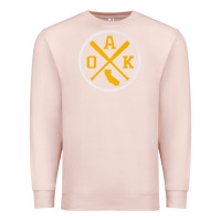 Pale Pink retro oakland baseball emblem vintage oak premium Premium Sweatshirt - linhVisuals