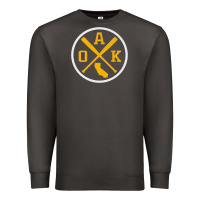 Smoke retro oakland baseball emblem vintage oak premium Premium Sweatshirt - linhVisuals